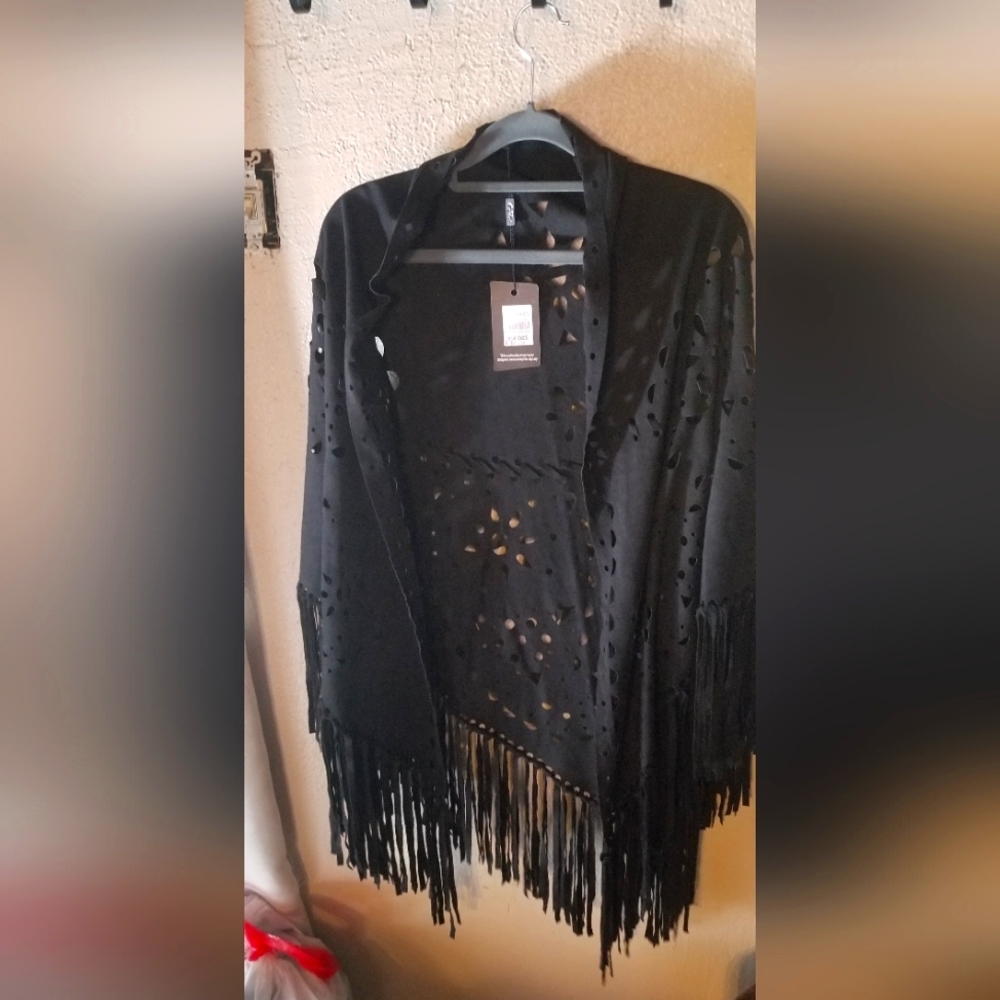 JayLey Suede Cape- New with Tags